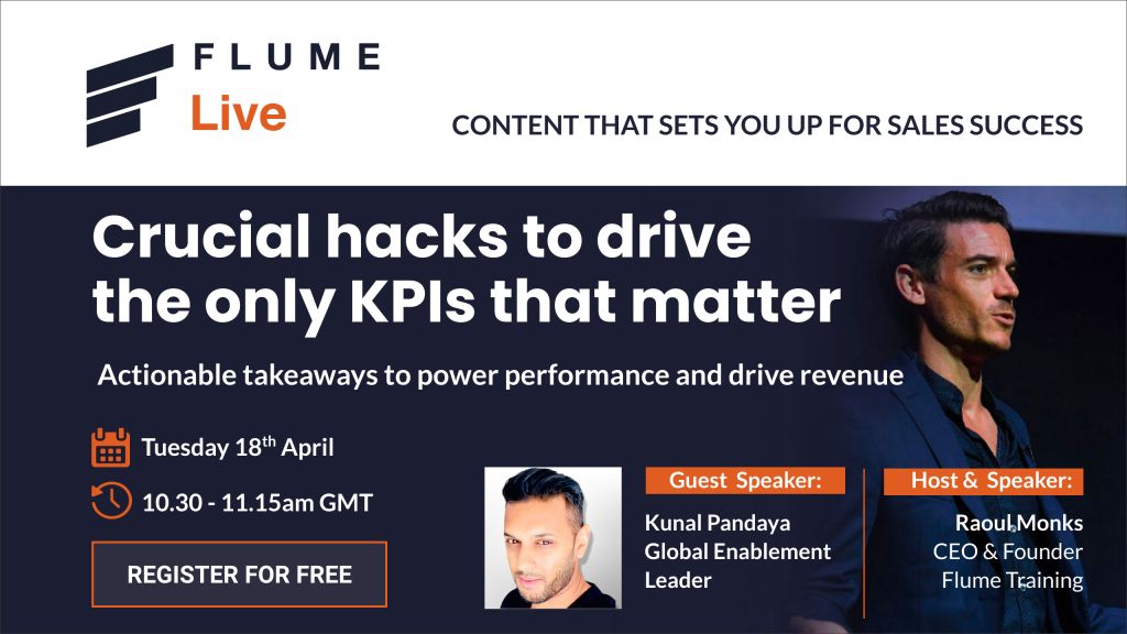 Flume webinar header, crucial hacks to drive the only KPIs that matter