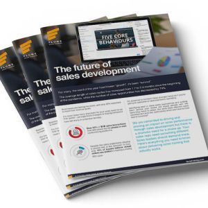 The future of sales development - Sales training MUST deliver ROI — Demand more. Whitepaper front cover for the free download